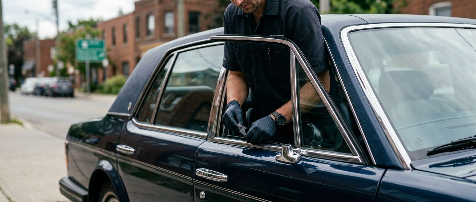 Vent Glass Replacement for Rolls-Royce Silver Spur / Silver Spirit 1980-1999 by Alexwindshield