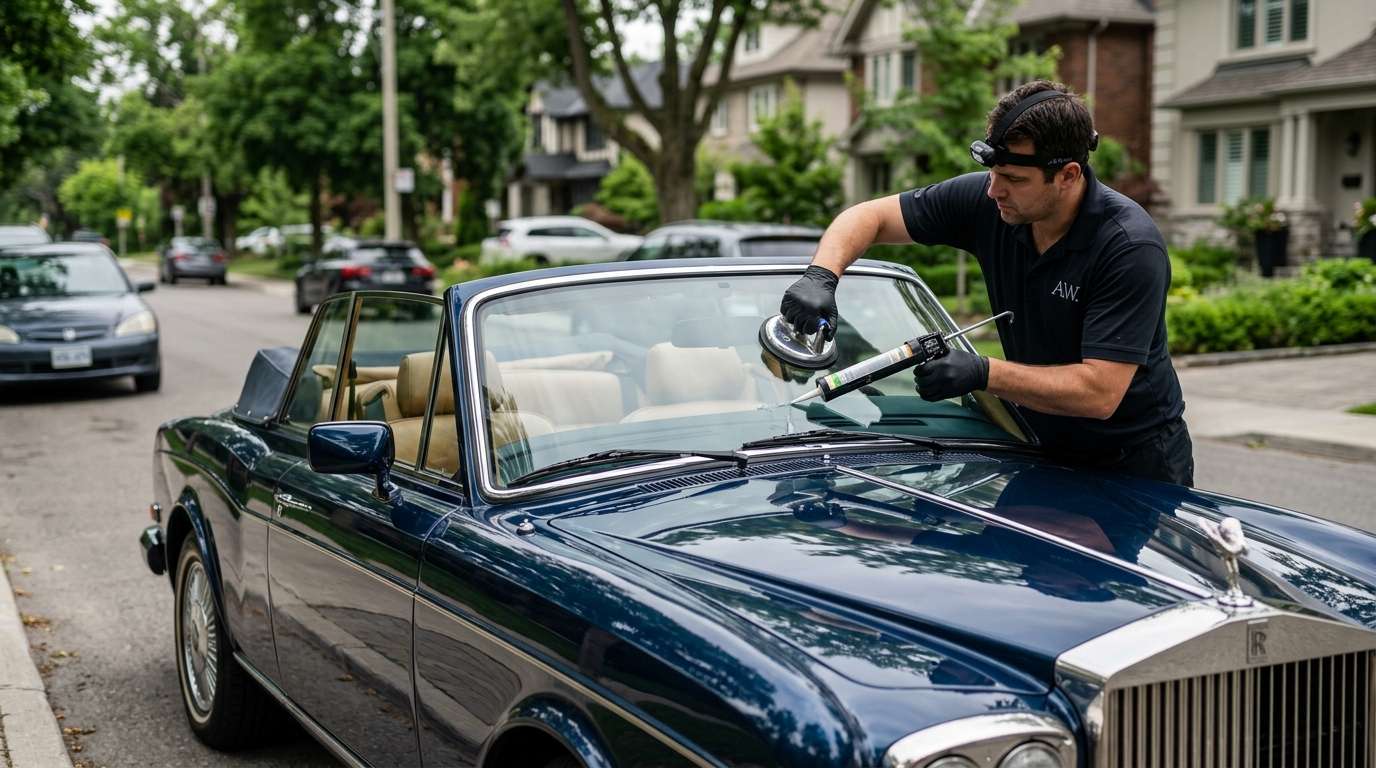 Windshield Replacement for Rolls-Royce Corniche IV 1992-1995 by Alexwindshield