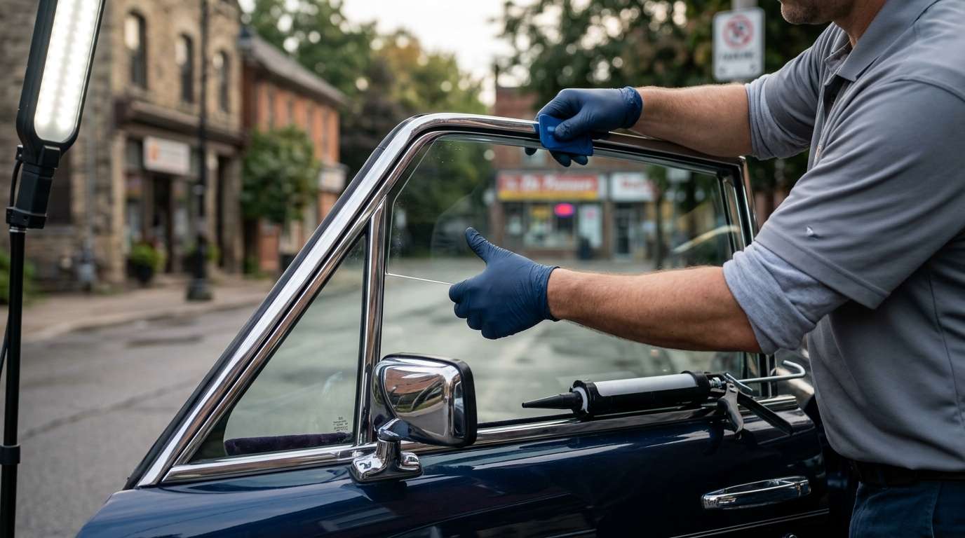 Door Glass Replacement for Rolls-Royce Touring Limousine 1991-1994 by Alexwindshield