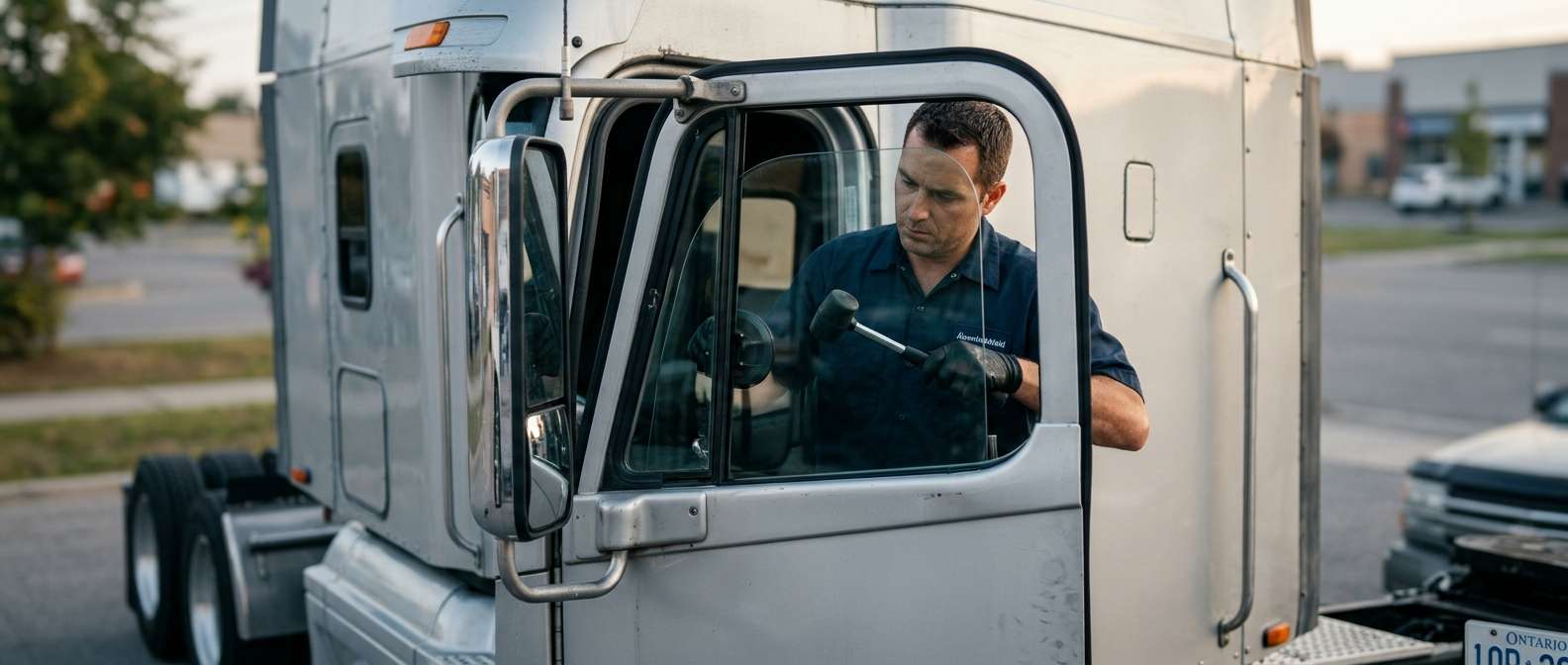 Door Glass Replacement for Freightliner Century Class S/T 1995-2011 by Alexwindshield