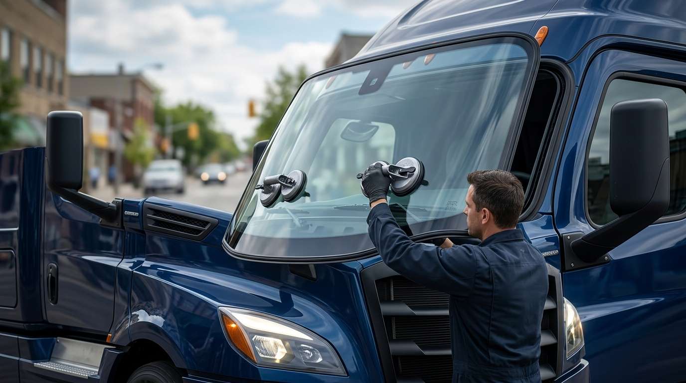 Windshield Replacement for Freightliner eCascadia 2022-2025 by Alexwindshield