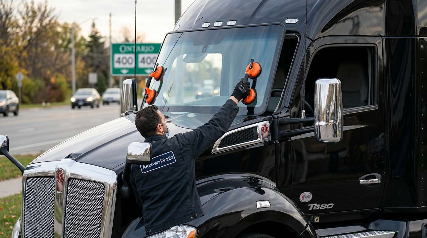 Windshield Replacement for Kenworth T680 2012-2025 by Alexwindshield