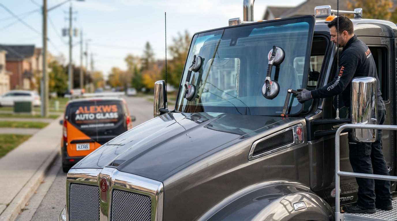 Windshield Replacement for Kenworth T880 2015-2025 by Alexwindshield