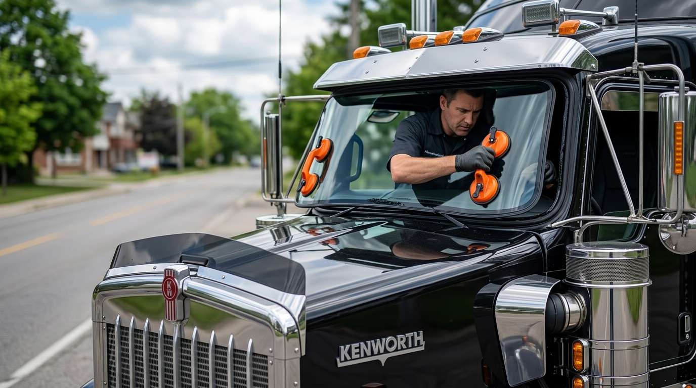 Windshield Replacement for Kenworth W900L 1994-2025 by Alexwindshield