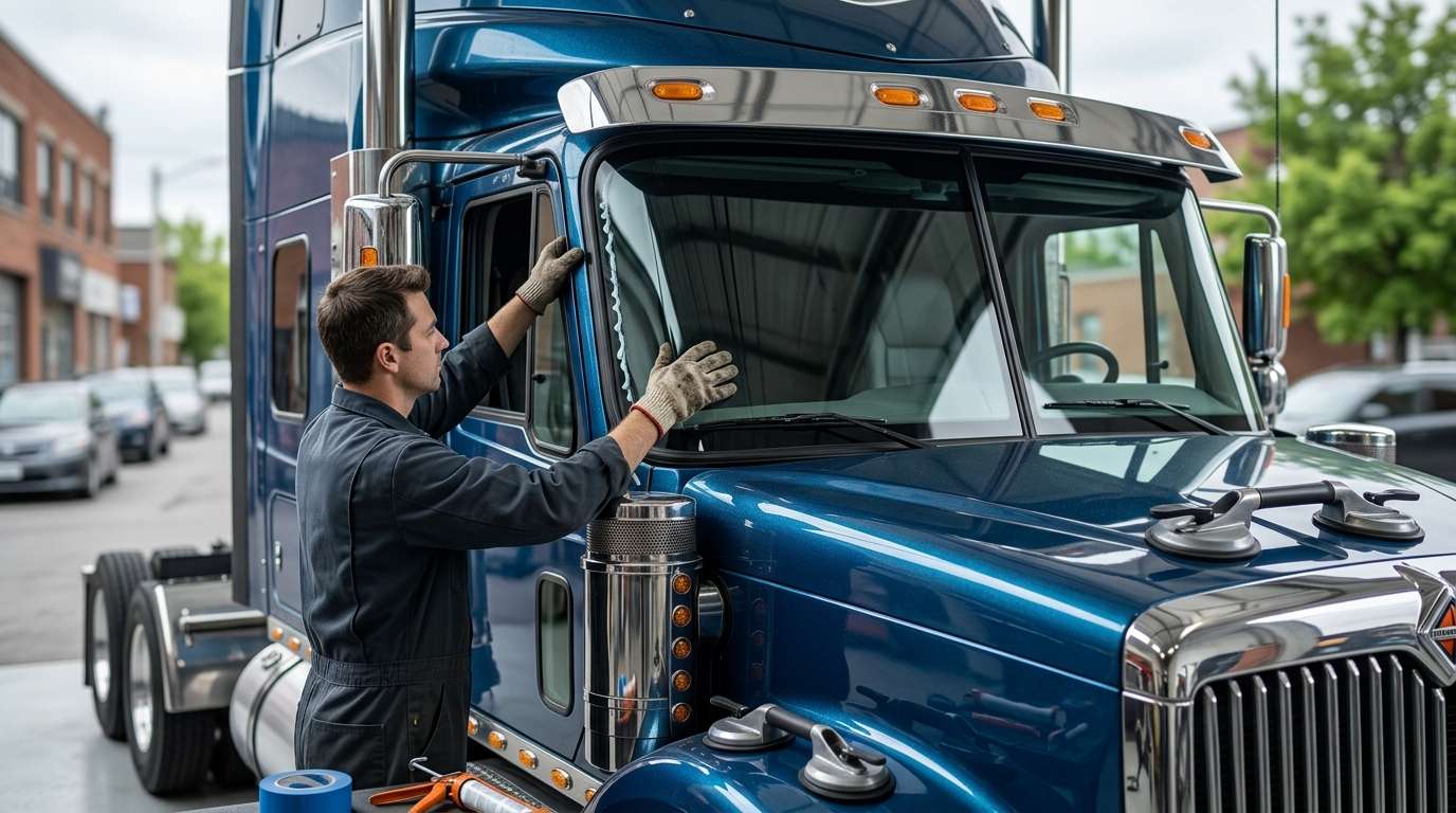 Windshield Replacement for International 9900ix 2002-2015 by Alexwindshield
