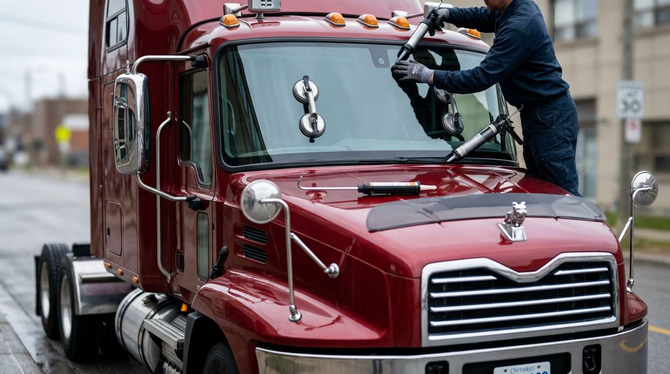 Windshield Replacement for Mack Pinnacle CHU 2007-2025 by Alexwindshield