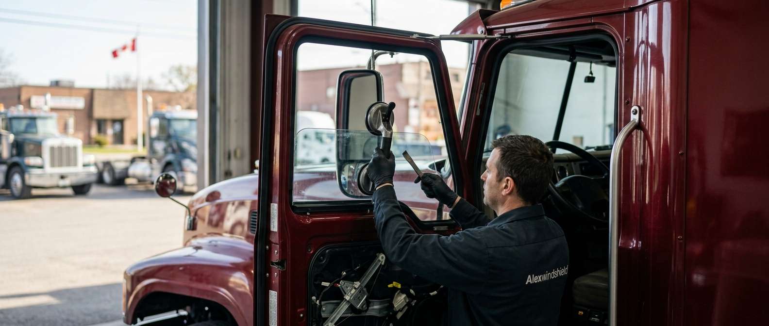 Door Glass Replacement for Mack Pinnacle CHU 2007-2025 by Alexwindshield