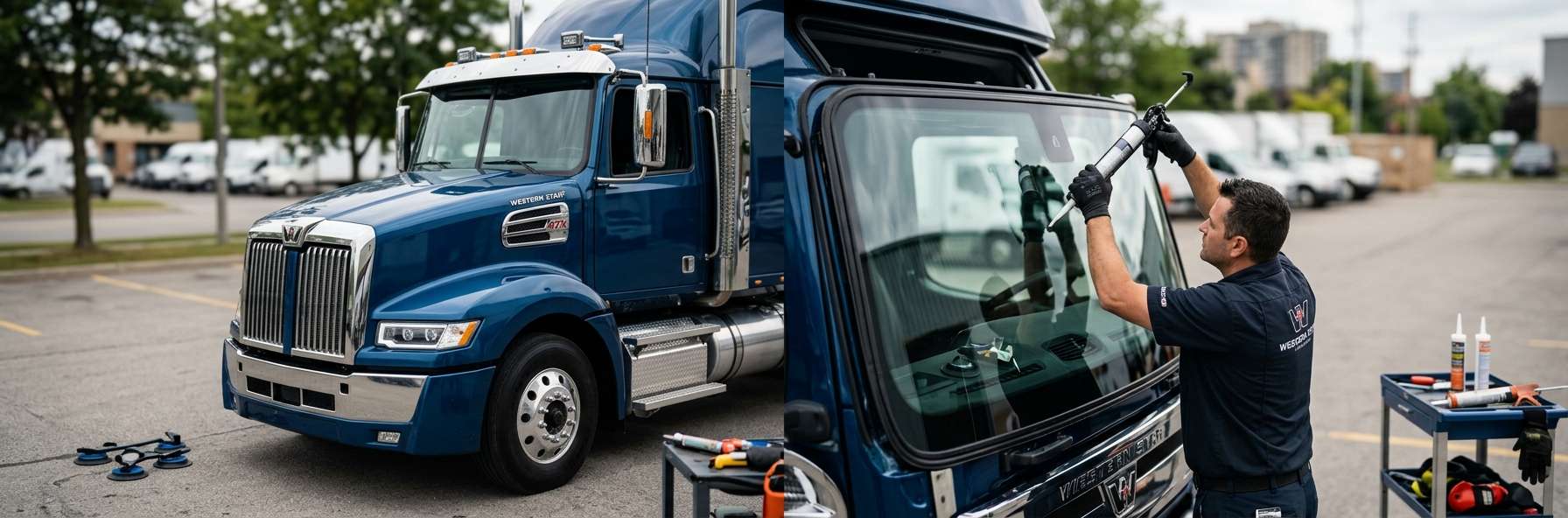 Windshield Replacement for Western Star 47X 2017-2025 by Alexwindshield