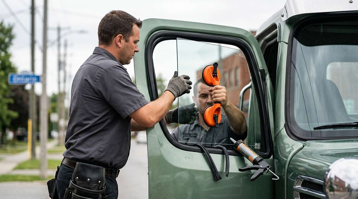 Door Glass Replacement for Western Star 4900SF 1990-2019 by Alexwindshield