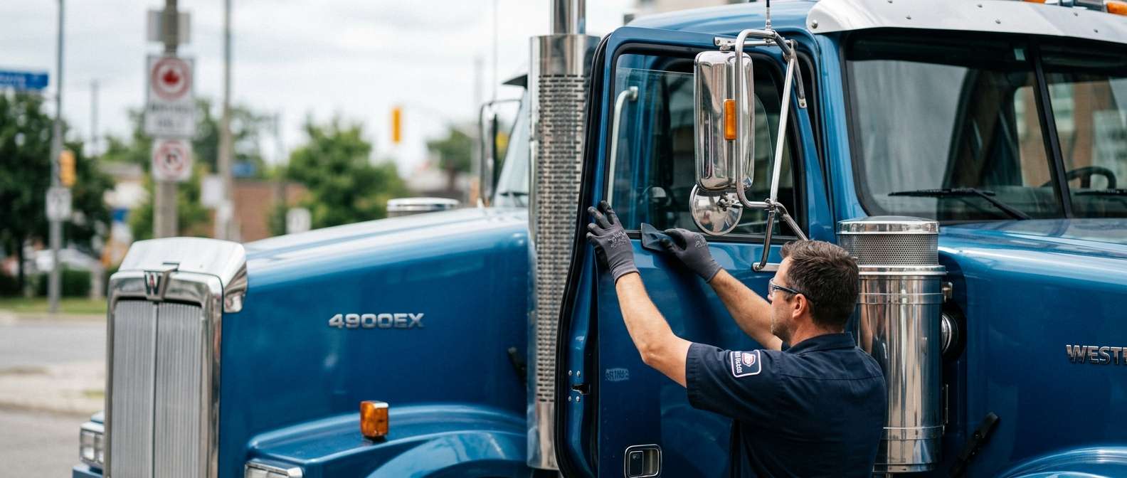Door Glass Replacement for Western Star 4900EX 1990-2019 by Alexwindshield