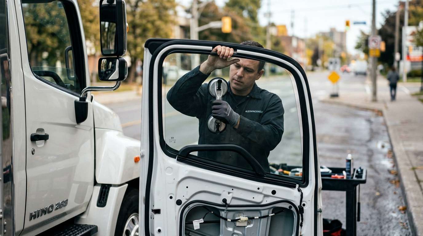 Door Glass Replacement for Hino 268 2005-2025 by Alexwindshield