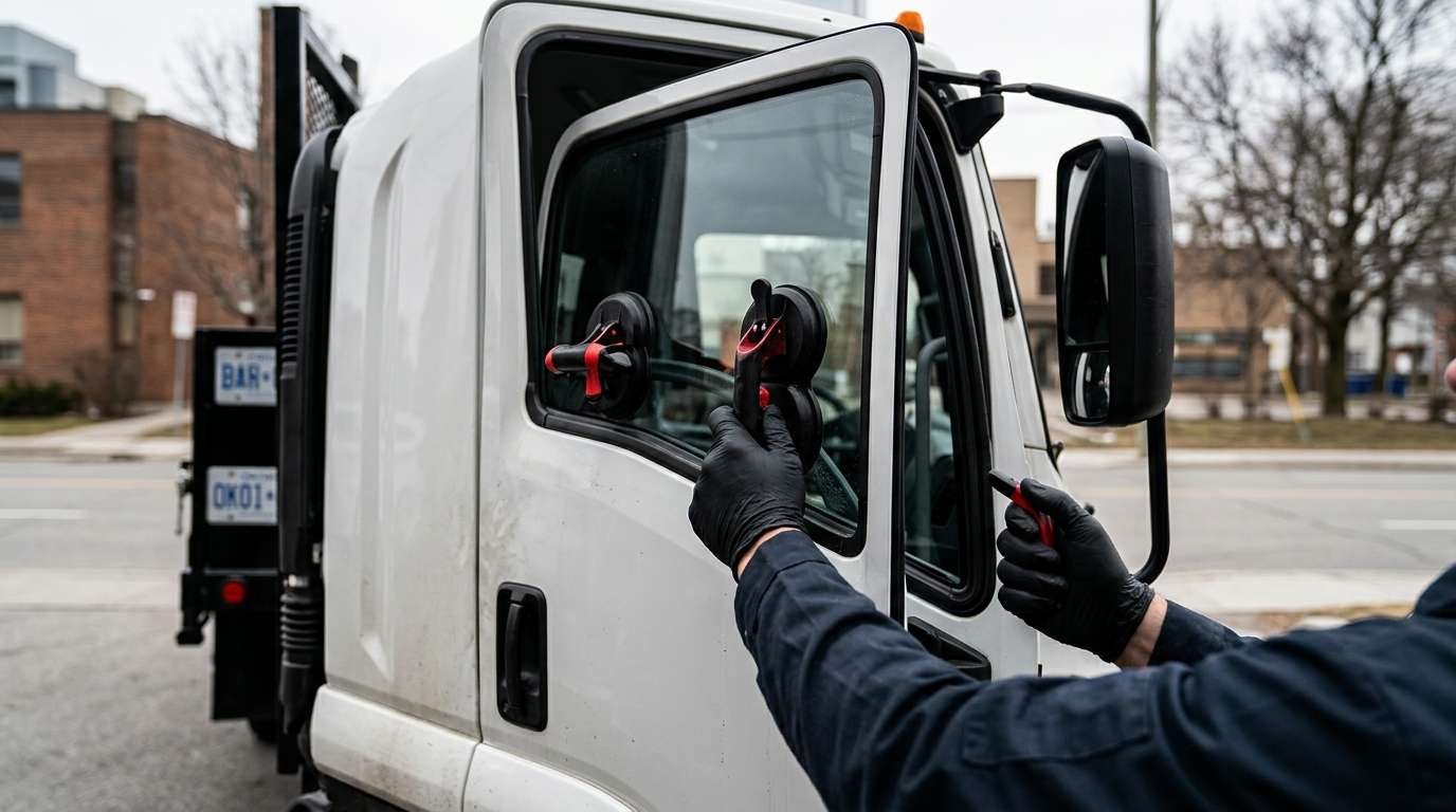 Door Glass Replacement for Isuzu FVR 2019-2025 by Alexwindshield