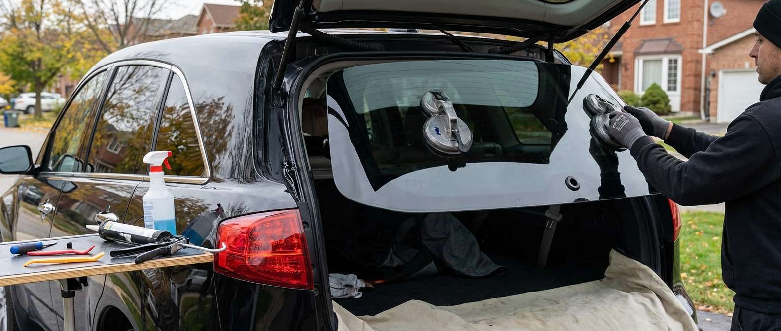 Back Glass Replacement for Acura MDX 2007-2013 by Alexwindshield