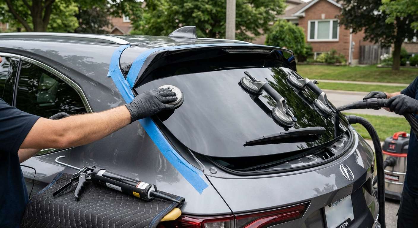 Back Glass Replacement for Acura MDX 2021-2027 by Alexwindshield