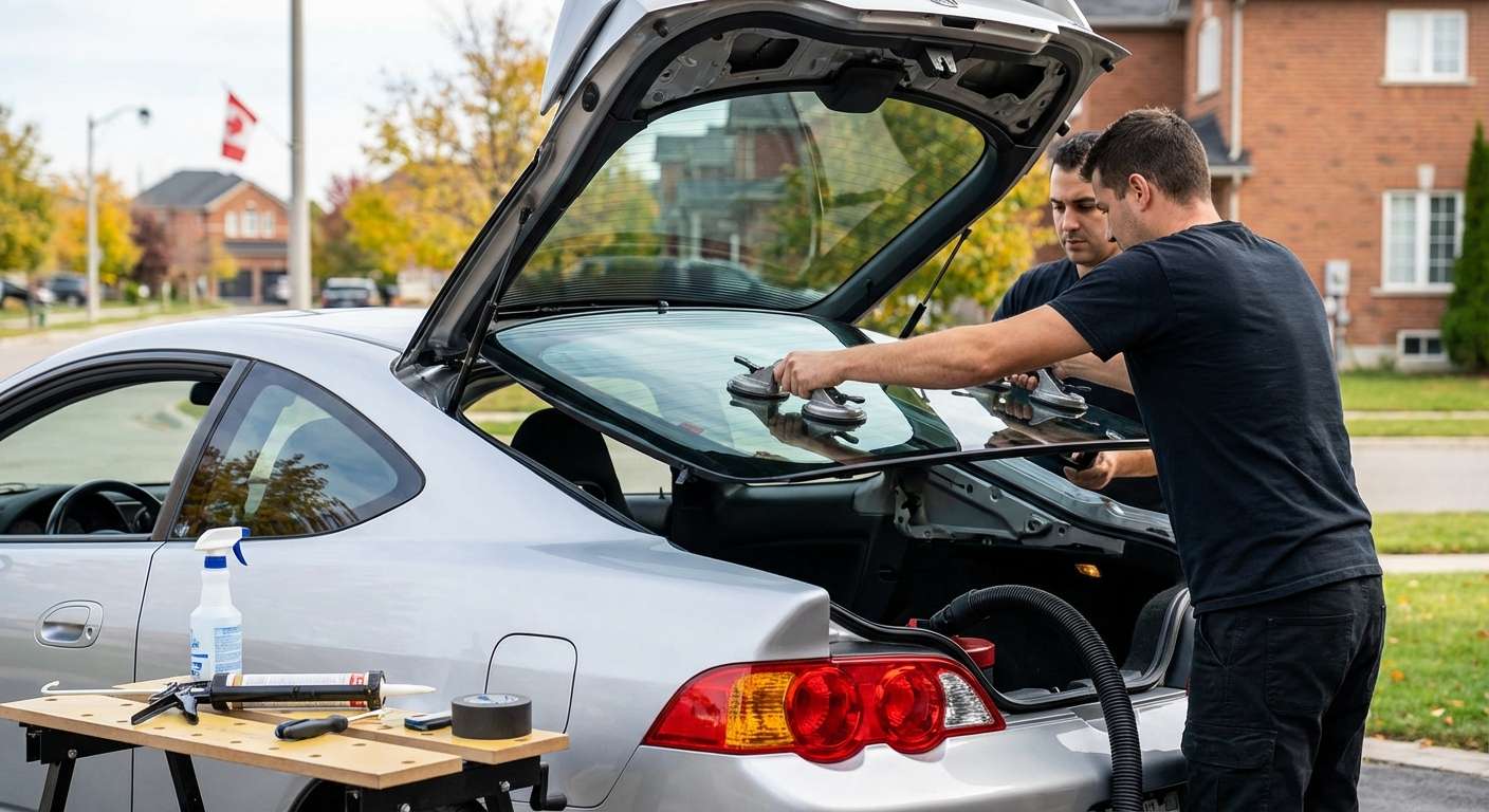 Back Glass Replacement for Acura RSX 2002-2006 by Alexwindshield