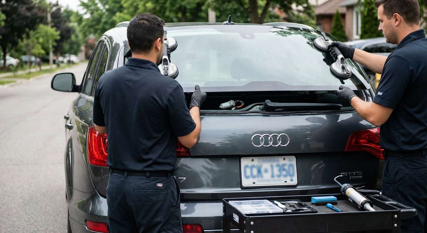 Back Glass Replacement for Audi Q7 2007-2015 by Alexwindshield