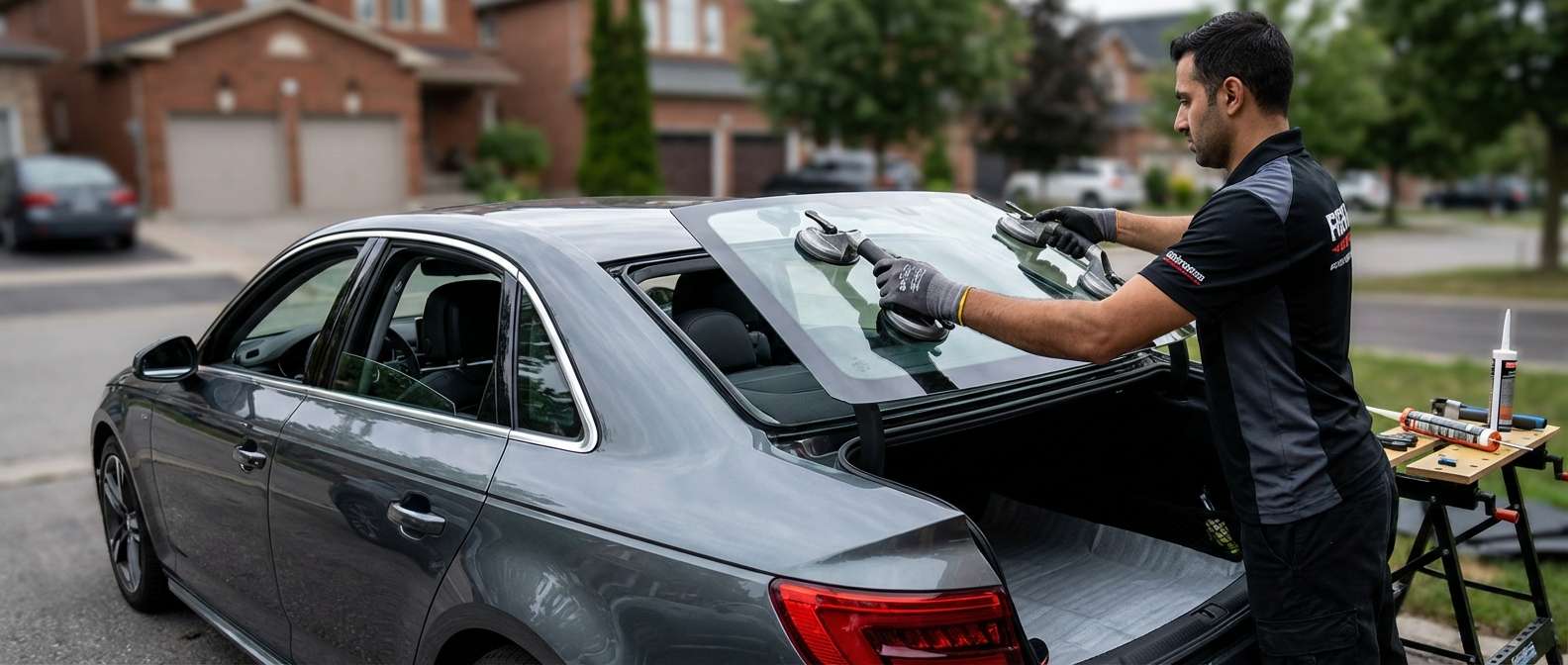 Back Glass Replacement for Audi A4 2017-2024 (B9) by Alexwindshield