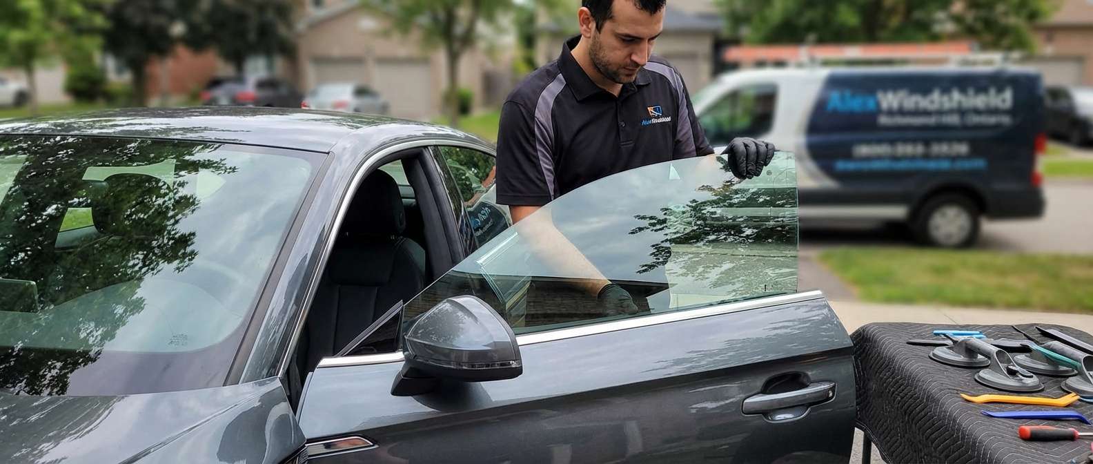 Door Glass Replacement for Audi A5 2018-2024 by Alexwindshield