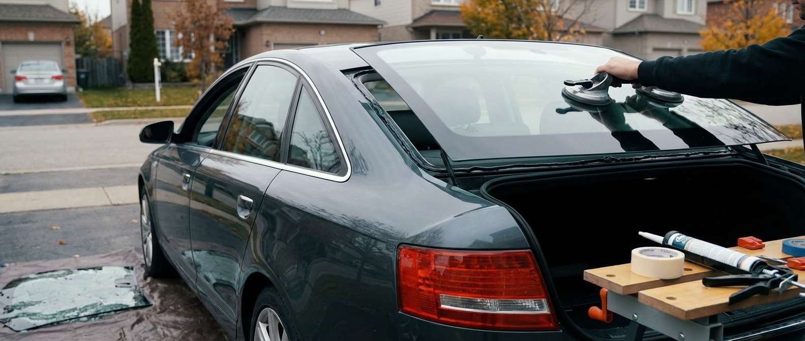 Back Glass Replacement for Audi A6 2005-2011 (C6) by Alexwindshield