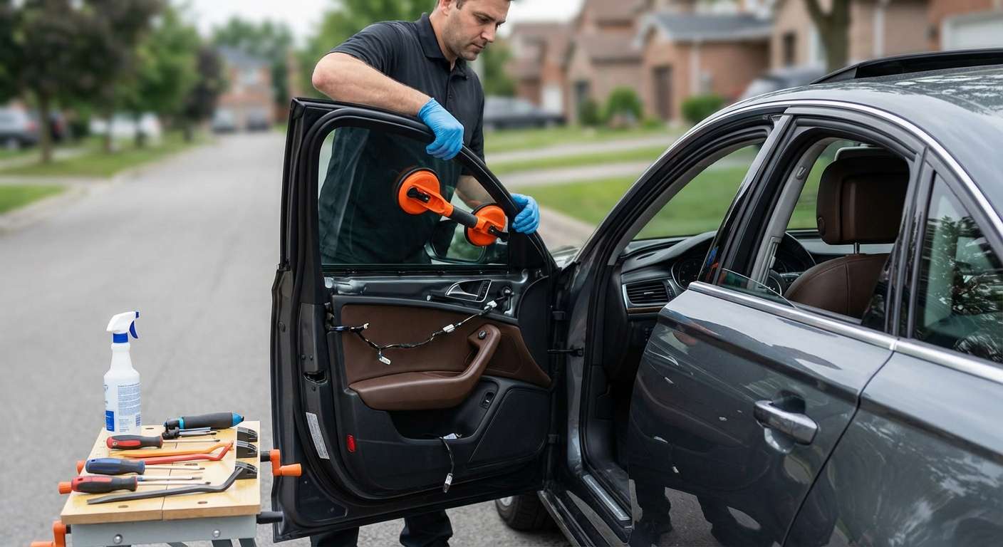 Door Glass Replacement for Audi A6 2012-2018 (C7) by Alexwindshield