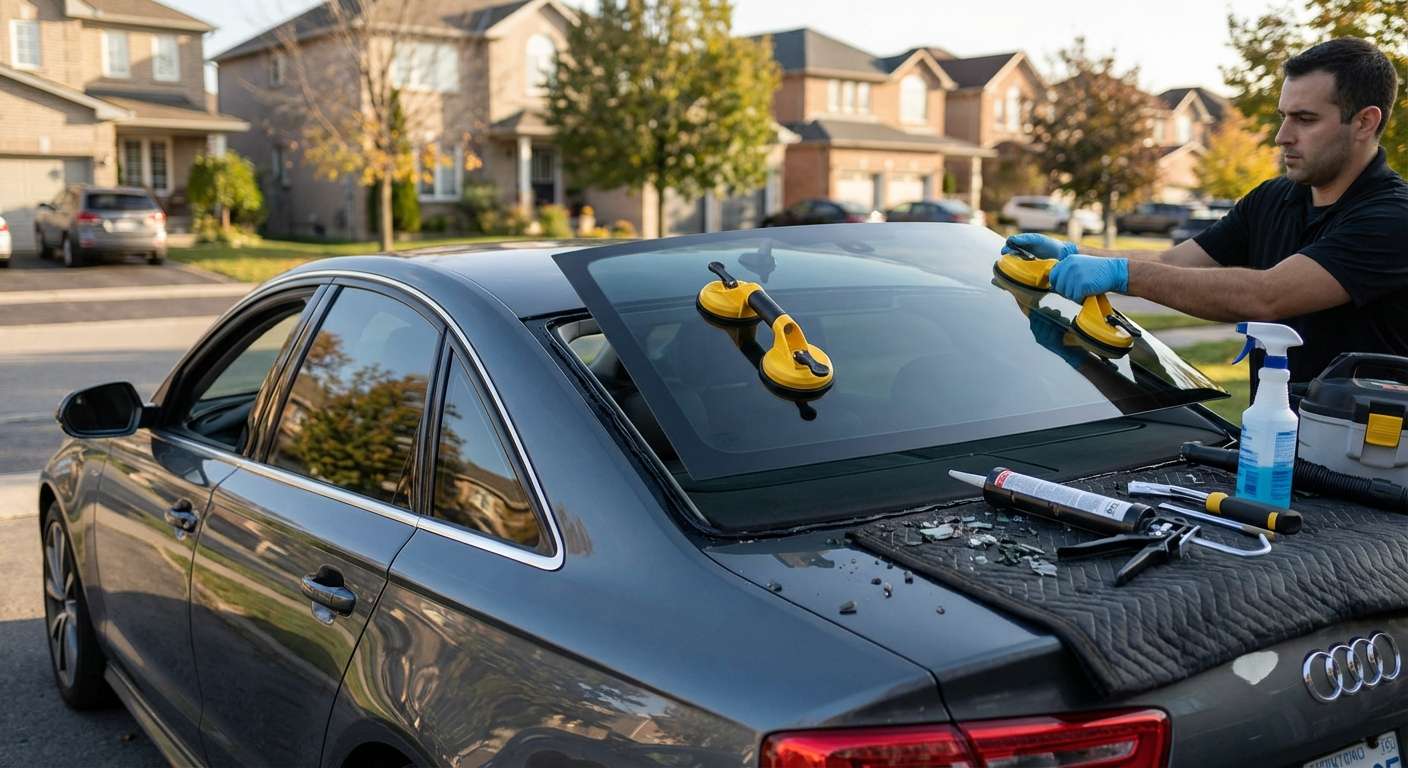Back Glass Replacement for Audi A6 2012-2018 (C7) by Alexwindshield