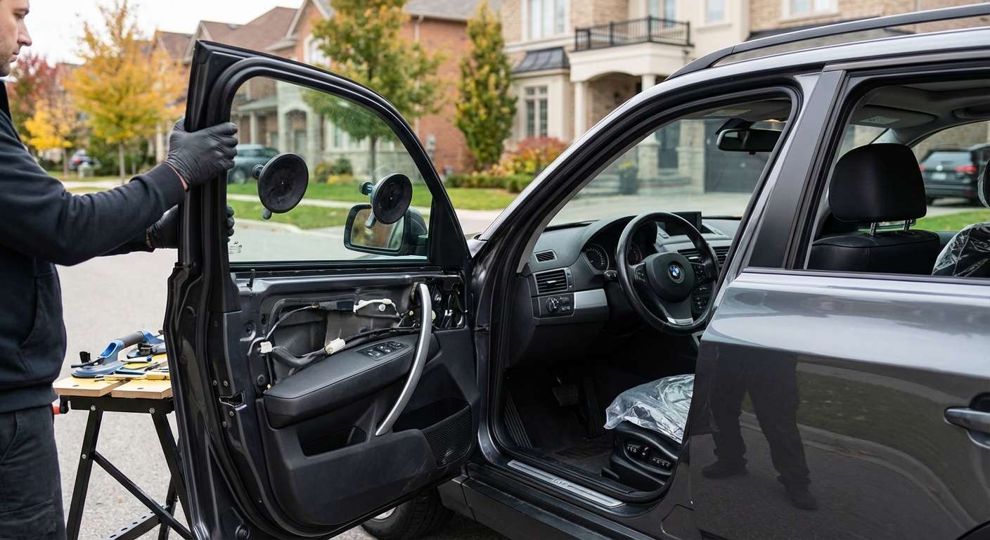 Door Glass Replacement for BMW X3 2004-2010 (E83) by Alexwindshield