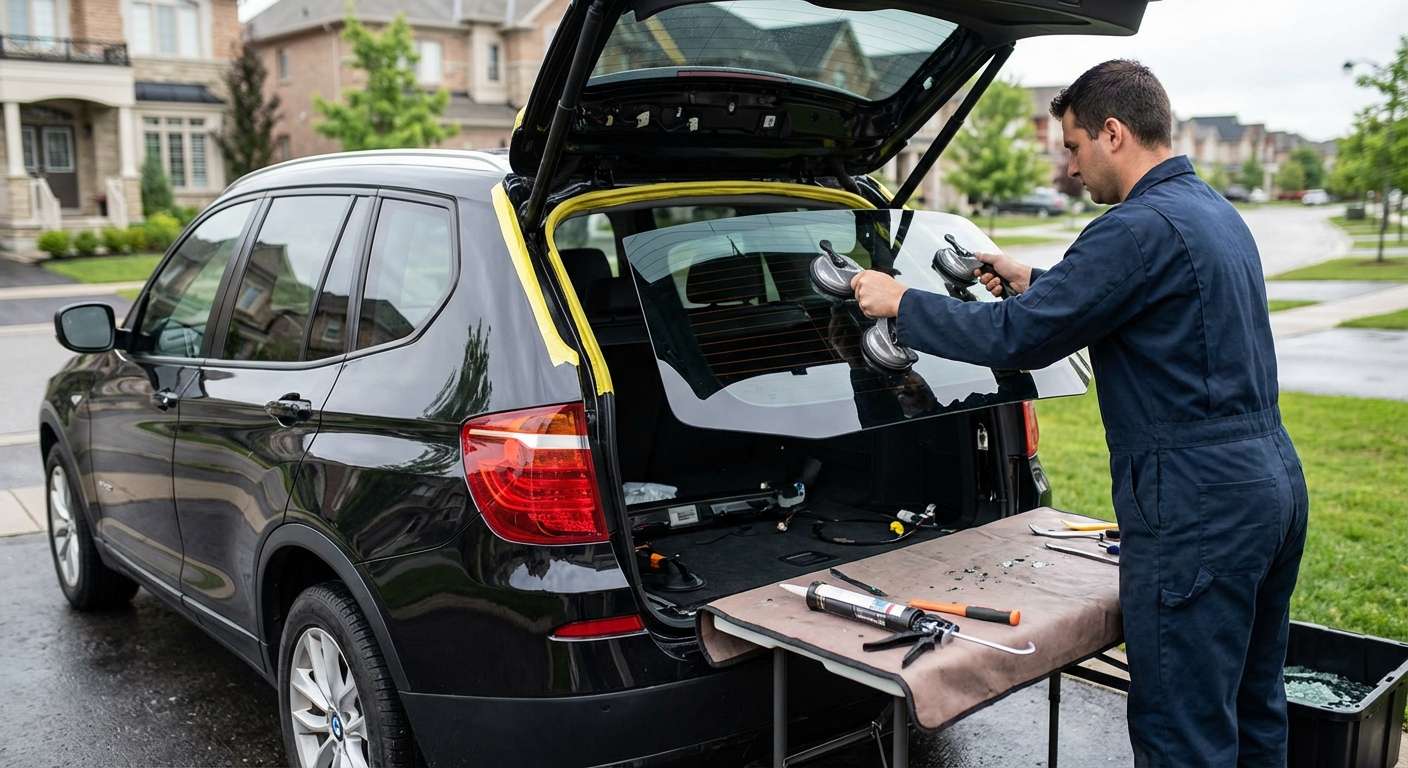 Back Glass Replacement for BMW X3 2011-2017 (F25) by Alexwindshield