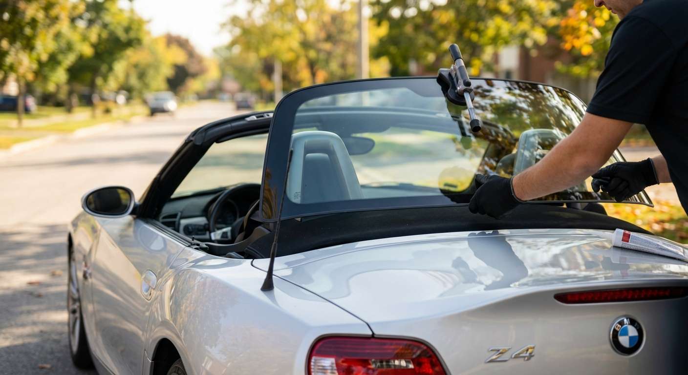 Back Glass Replacement for BMW Z4 2003-2008 (E85) by Alexwindshield
