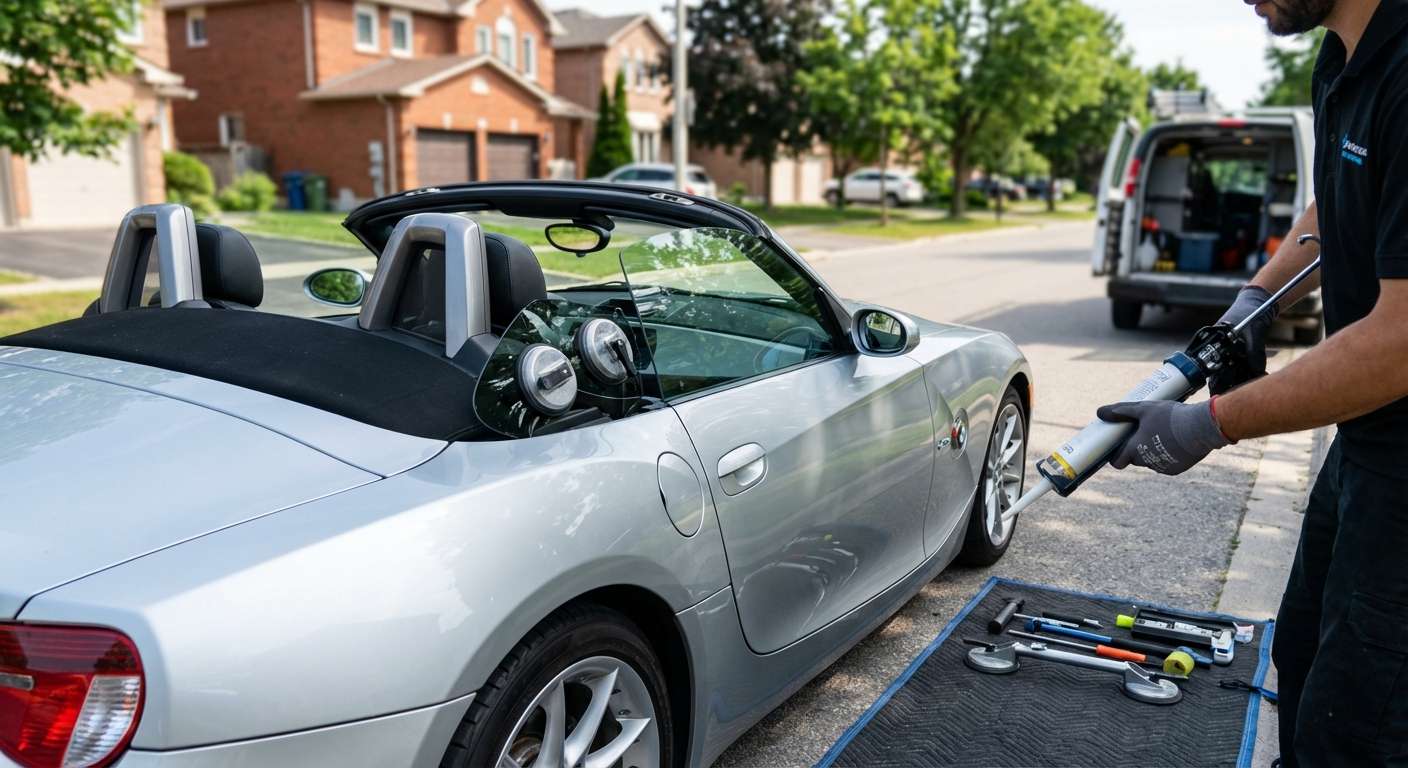 Quarter Glass Replacement for BMW Z4 2003-2008 (E85) by Alexwindshield