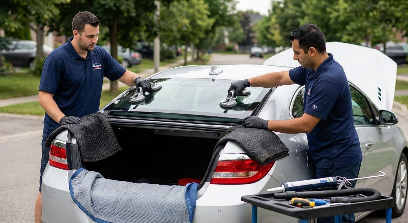 Back Glass Replacement for Buick Verano 2012-2017 by Alexwindshield
