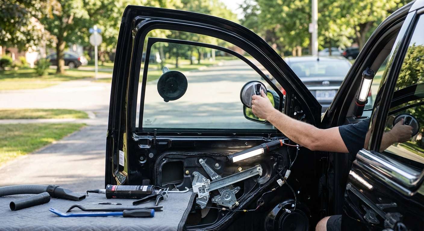 Door Glass Replacement for Cadillac Escalade 2007-2014 by Alexwindshield