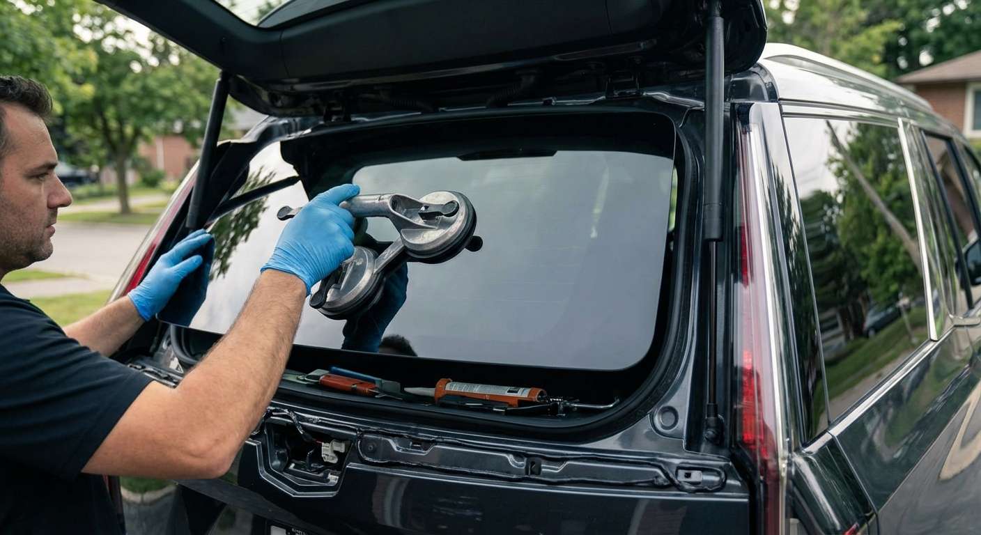 Back Glass Replacement for Cadillac Escalade 2021-2024 by Alexwindshield