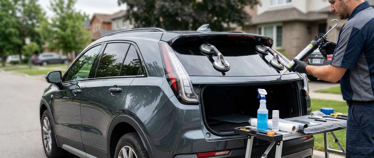 Back Glass Replacement for Cadillac XT4 2019-2027 by Alexwindshield