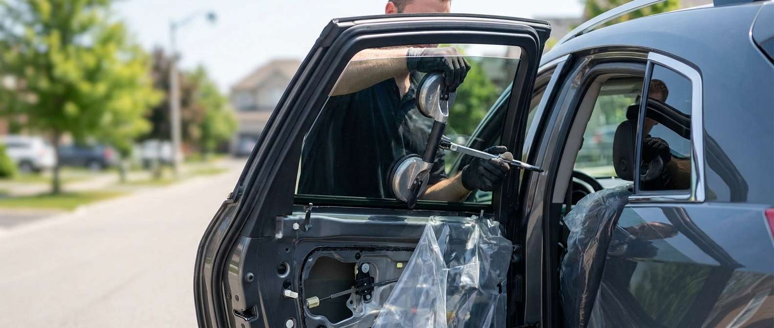 Door Glass Replacement for Cadillac SRX 2004-2009 by Alexwindshield