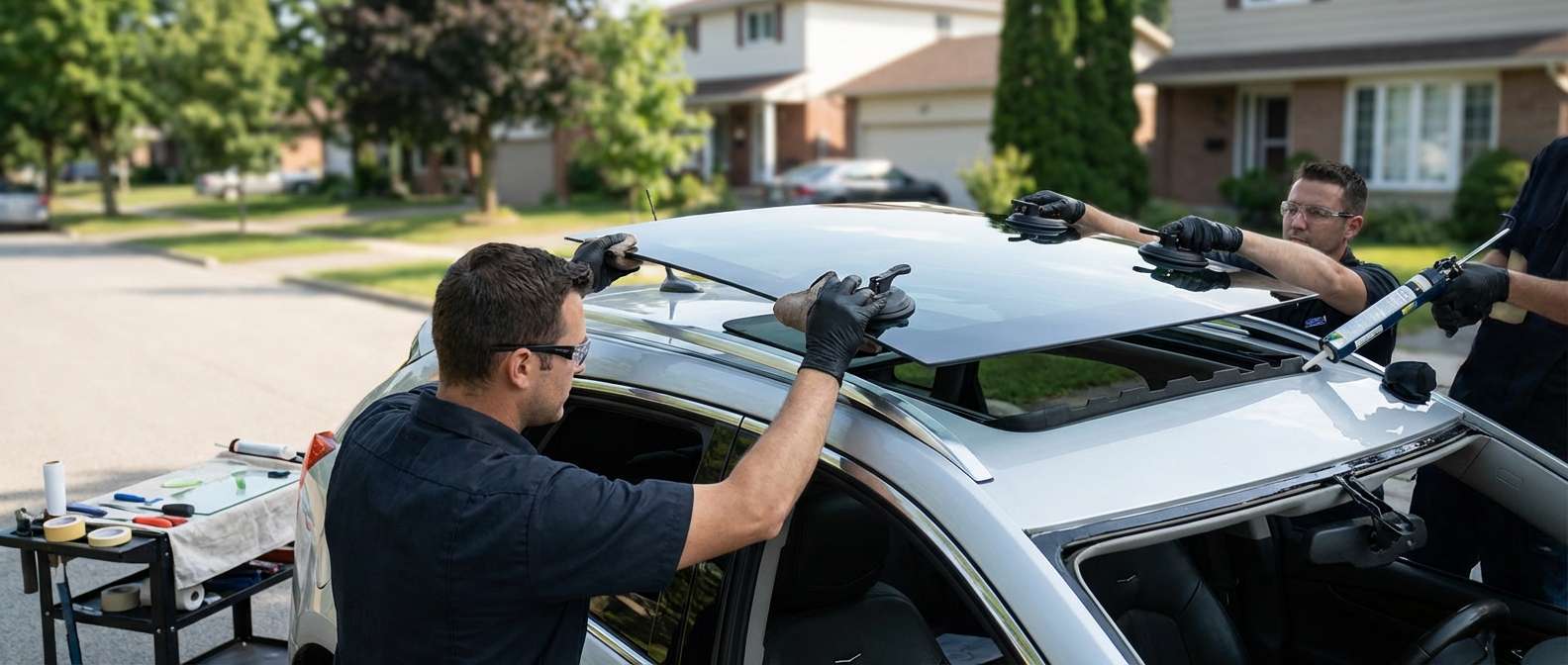 Sunroof Replacement for Cadillac SRX 2010-2016 by Alexwindshield
