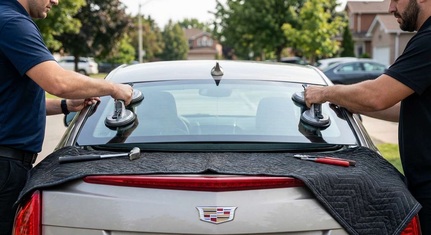 Back Glass Replacement for Cadillac ATS 2013-2019 by Alexwindshield