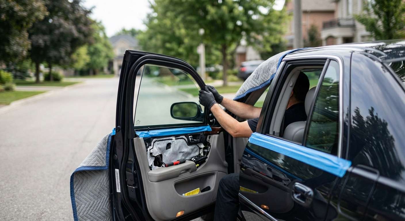 Door Glass Replacement for Cadillac DTS 2006-2011 by Alexwindshield