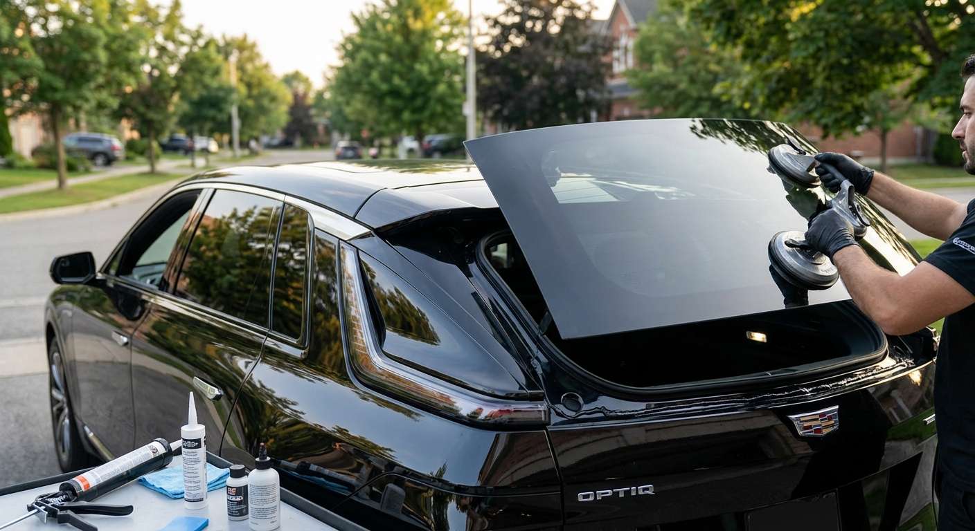 Back Glass Replacement for Cadillac OPTIQ 2025-2027 by Alexwindshield