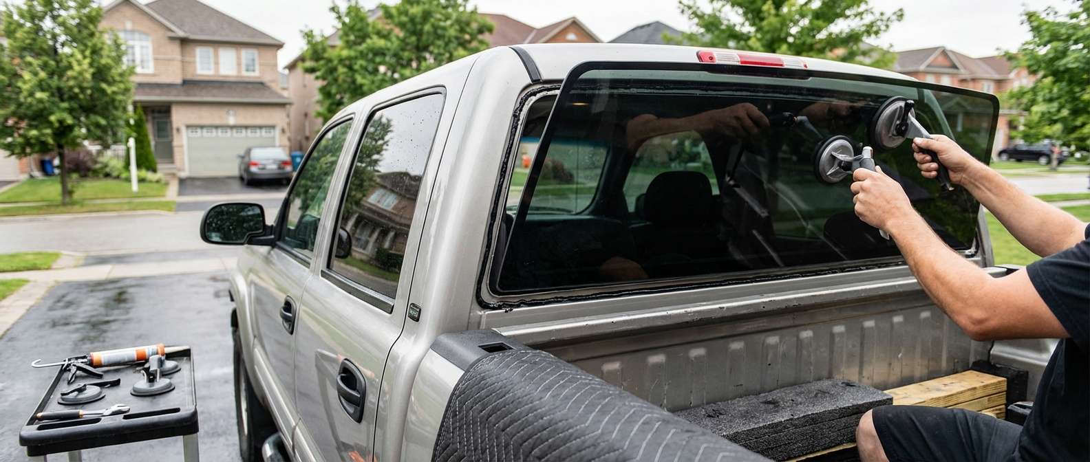Back Glass Replacement for Chevrolet Silverado HD 2500/3500 2001-2006 by Alexwindshield