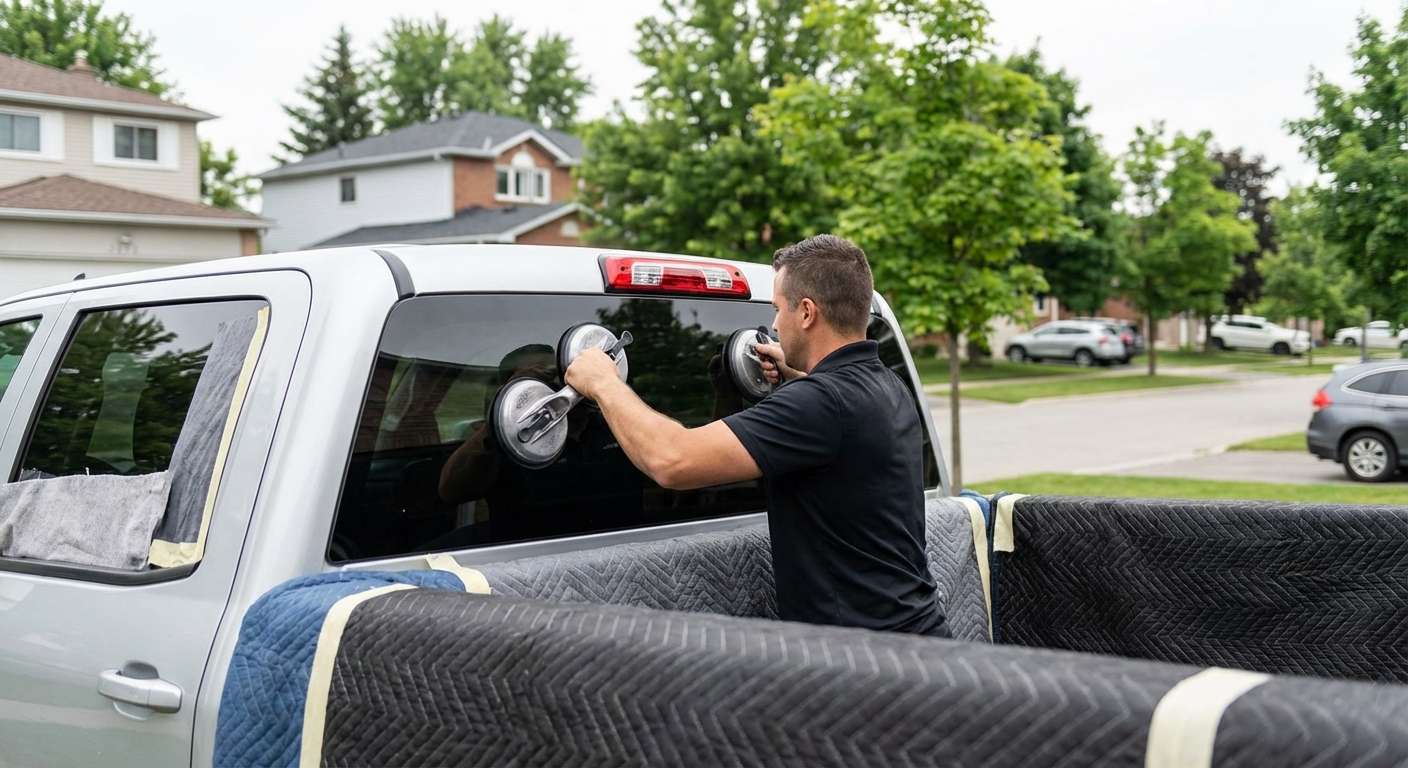 Back Glass Replacement for Chevrolet Silverado HD 2500/3500 2015-2019 by Alexwindshield