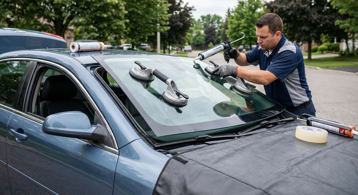 Windshield Replacement for Chevrolet Malibu 2004-2008 by Alexwindshield