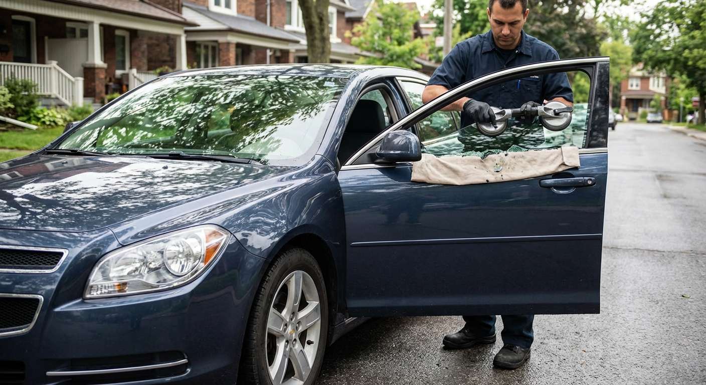Door Glass Replacement for Chevrolet Malibu 2008-2012 by Alexwindshield