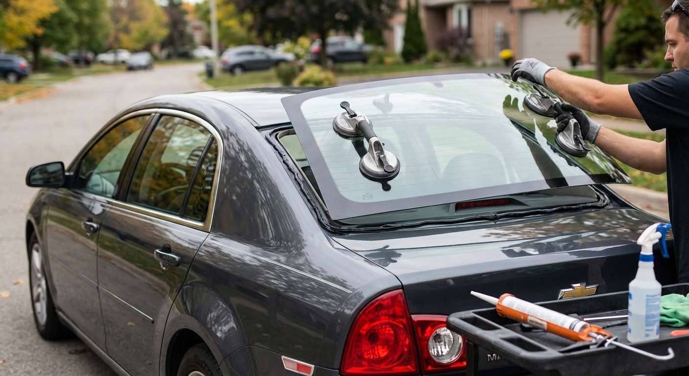 Back Glass Replacement for Chevrolet Malibu 2008-2012 by Alexwindshield