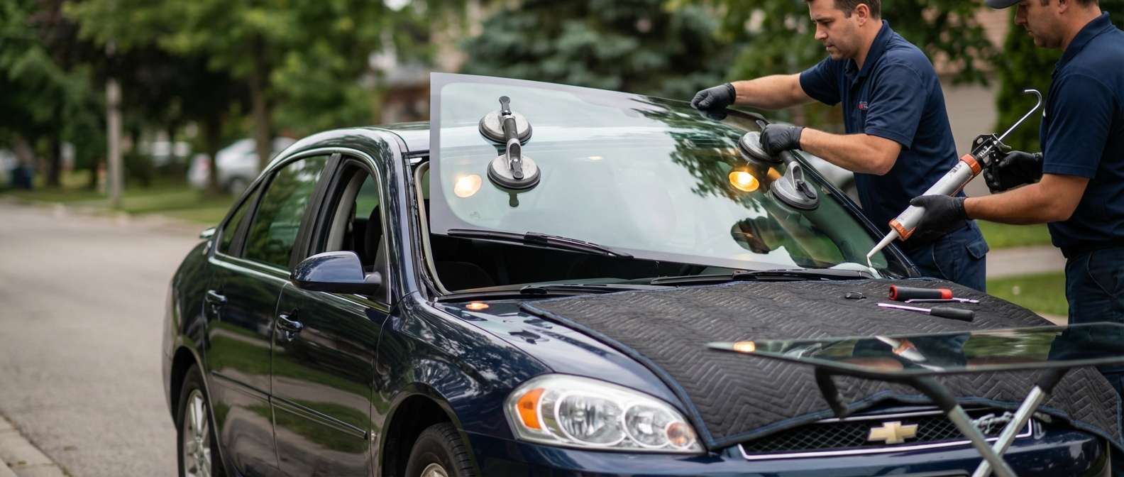 Windshield Replacement for Chevrolet Impala 2006-2013 by Alexwindshield