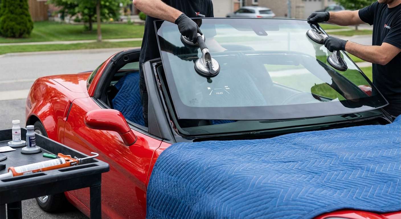Windshield Replacement for Chevrolet Corvette 2005-2013 (C6) by Alexwindshield