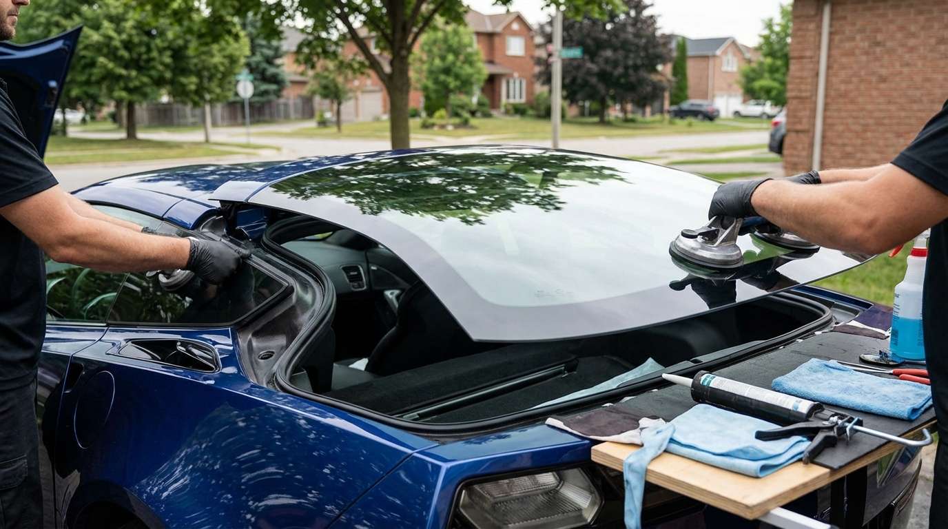 Back Glass Replacement for Chevrolet Corvette 2014-2019 (C7) by Alexwindshield