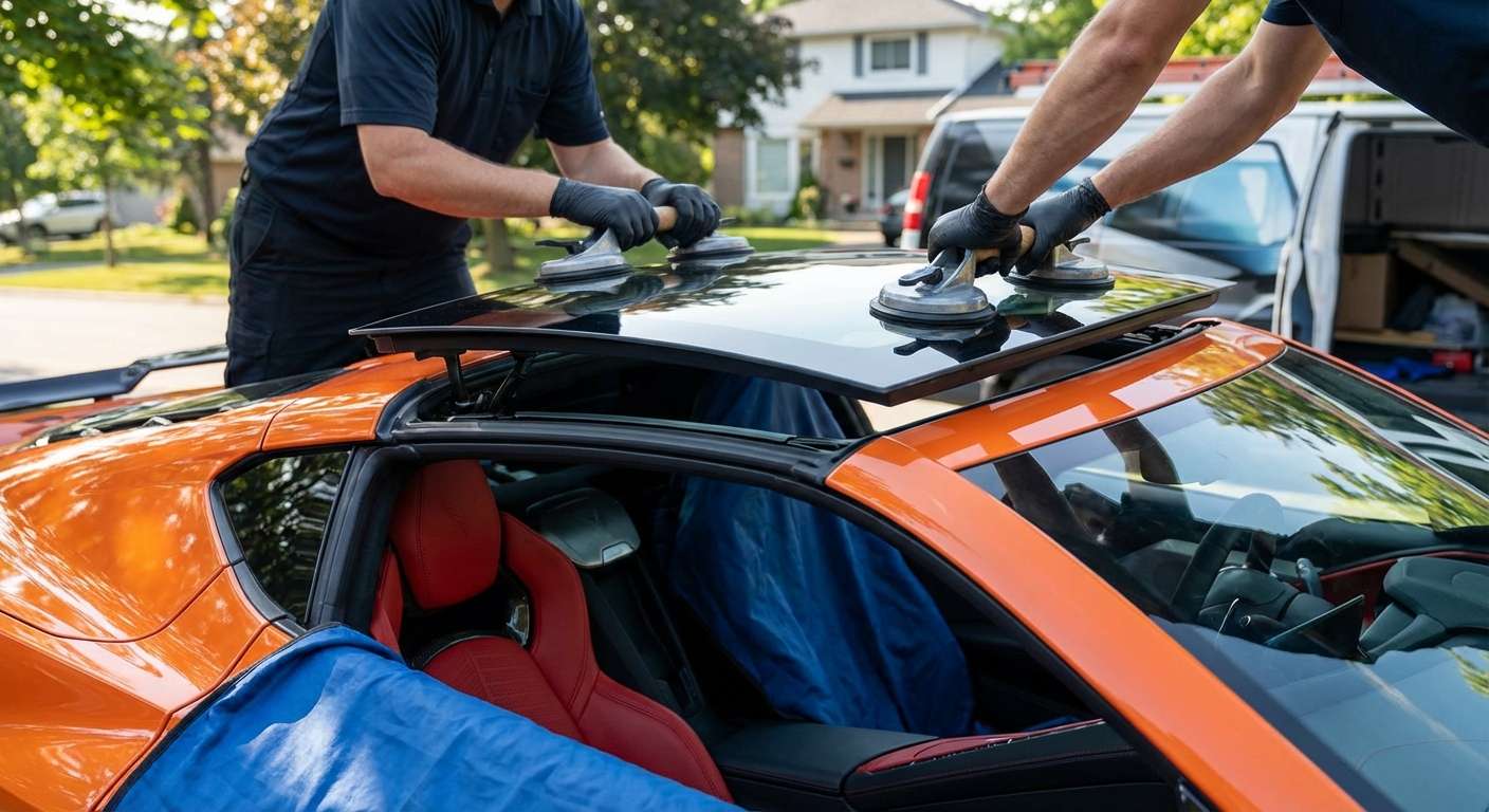 Sunroof Replacement for Chevrolet Corvette 2020-2027 (C8) by Alexwindshield