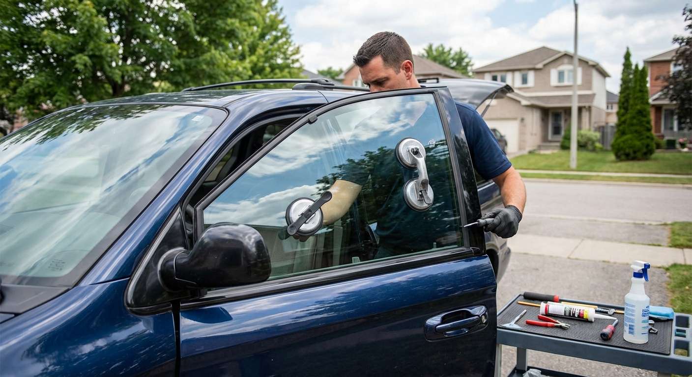 Door Glass Replacement for Chrysler Town & Country 2001-2007 by Alexwindshield