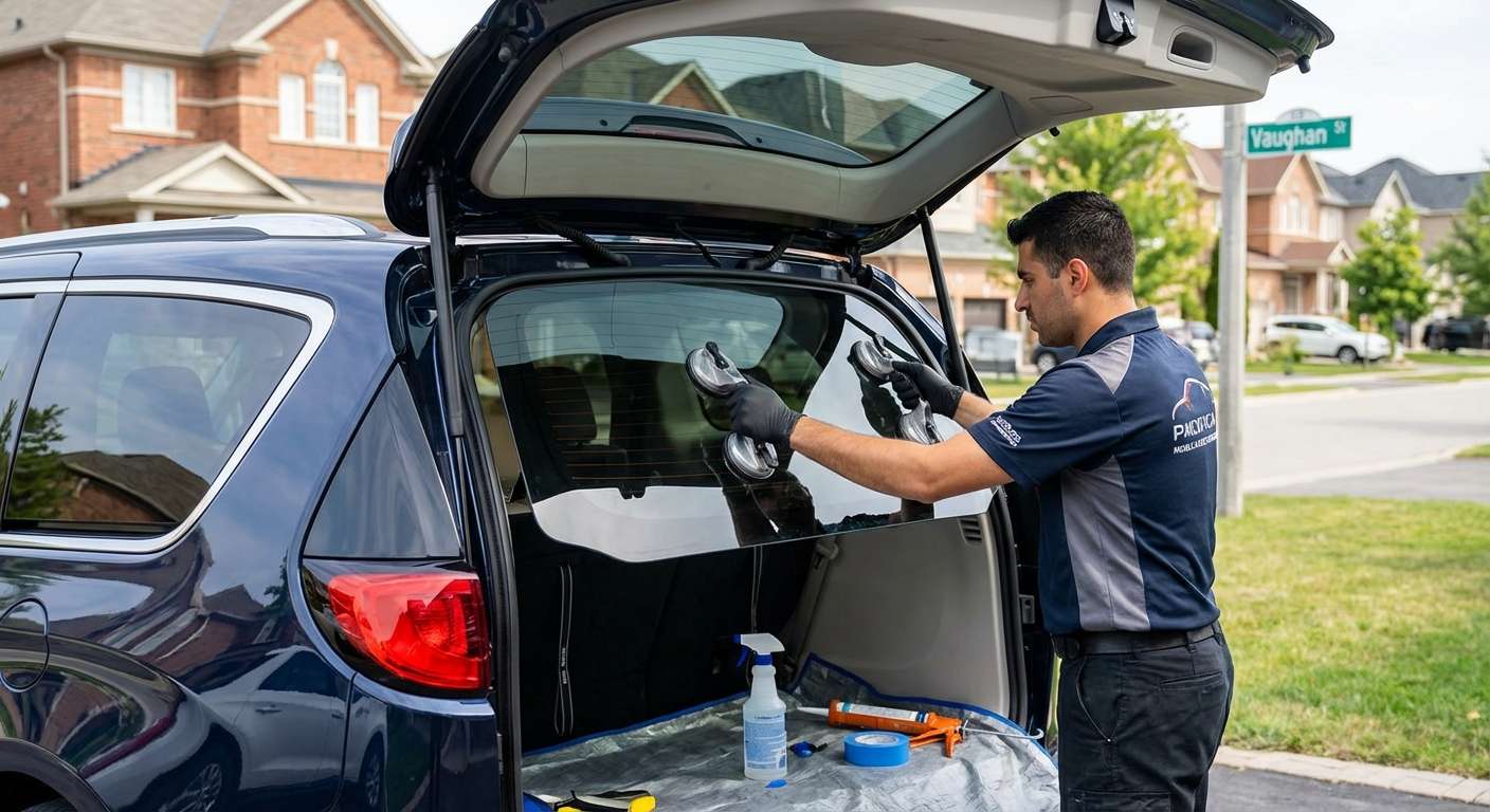 Back Glass Replacement for Chrysler Pacifica 2017-2024 by Alexwindshield