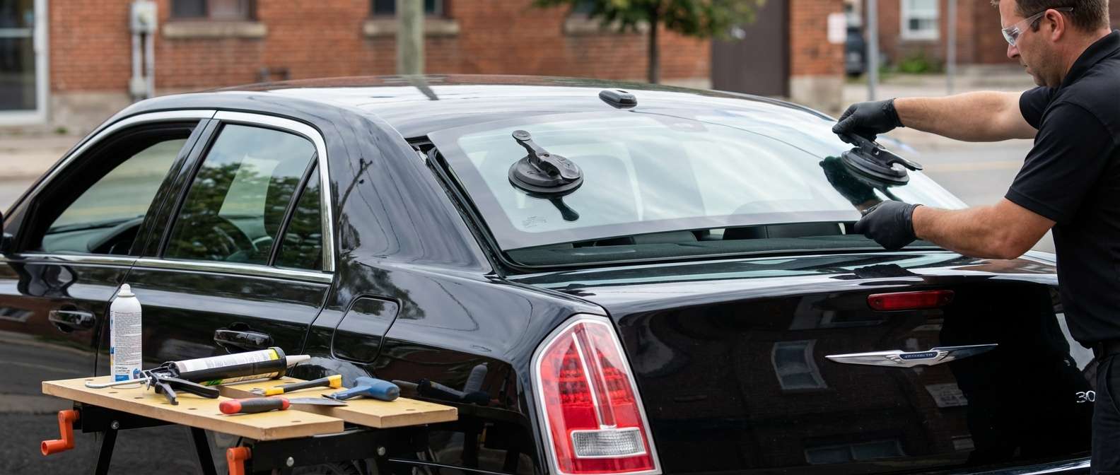 Back Glass Replacement for Chrysler 300 2011-2023 by Alexwindshield